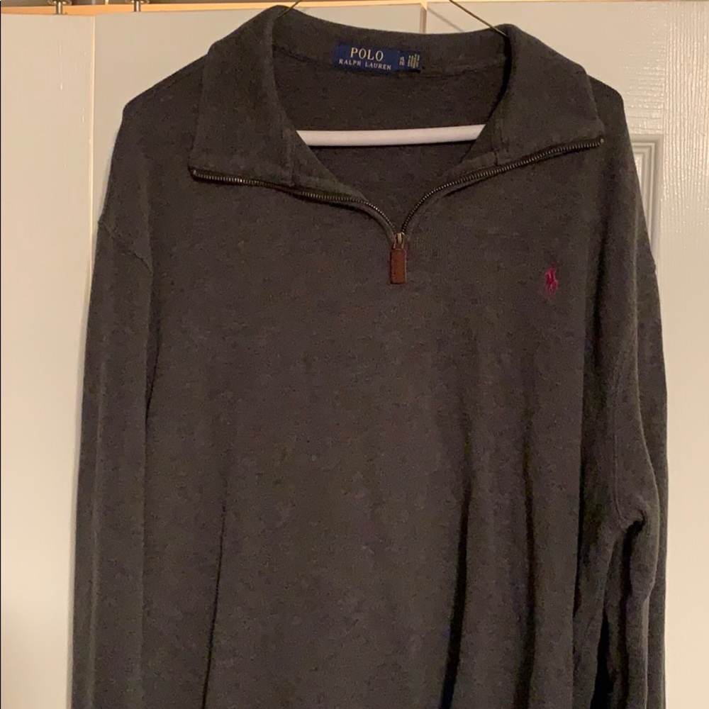 Gray Polo Sweater